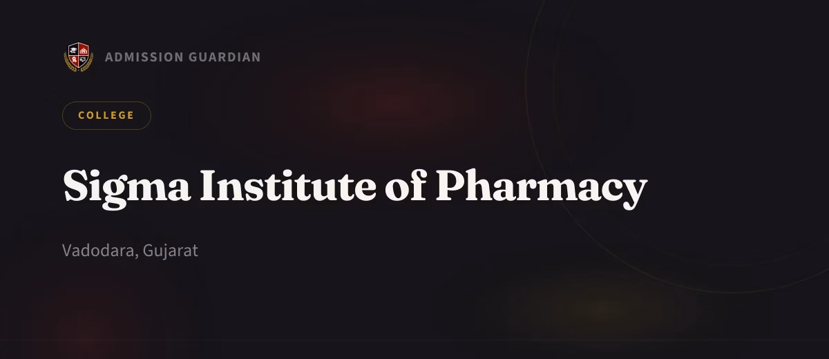 Sigma Institute of Pharmacy cover photo 1