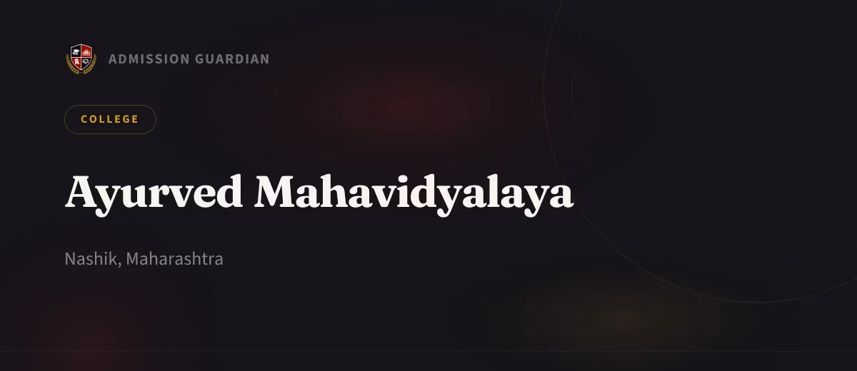 Ayurved Mahavidyalaya cover photo 1