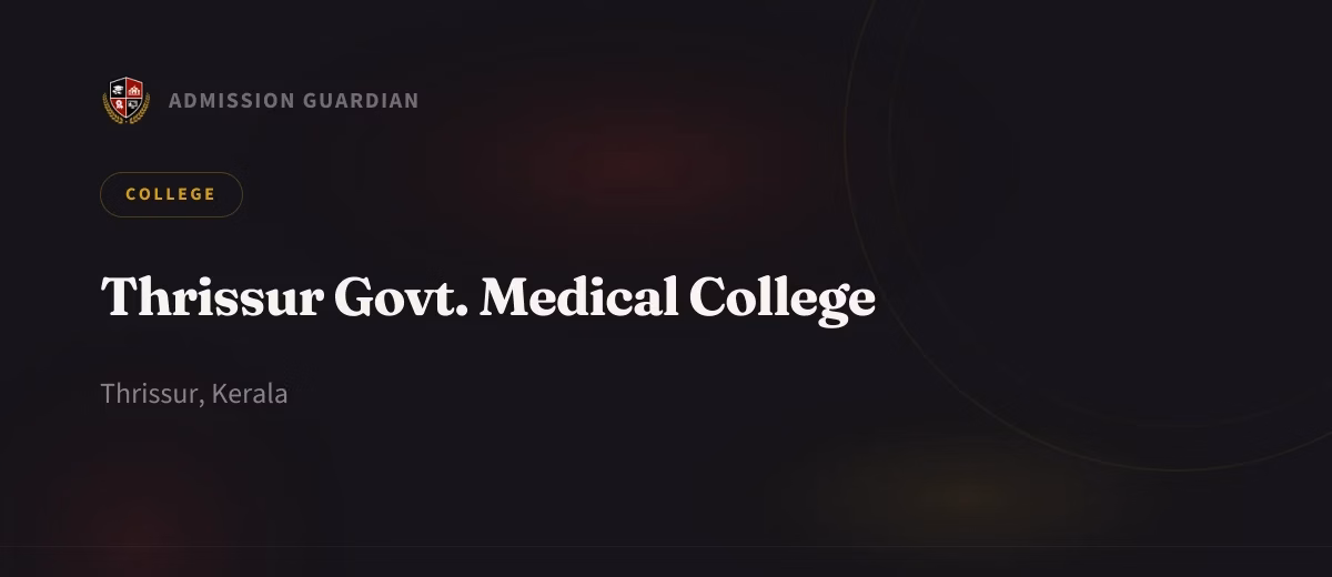 Thrissur Govt. Medical College cover photo 1