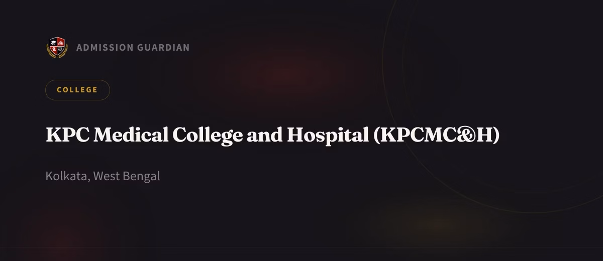 KPC Medical College and Hospital (KPCMC&H) cover photo 1