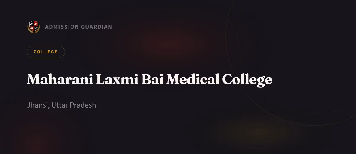 Maharani Laxmi Bai Medical College cover photo 1