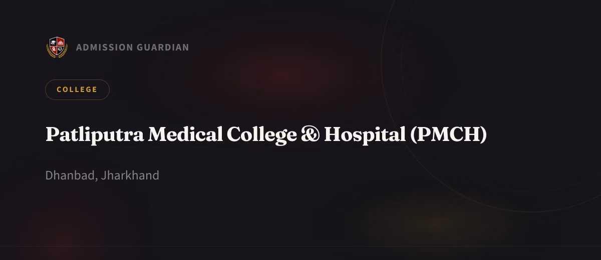 Patliputra Medical College & Hospital (PMCH) cover photo 1
