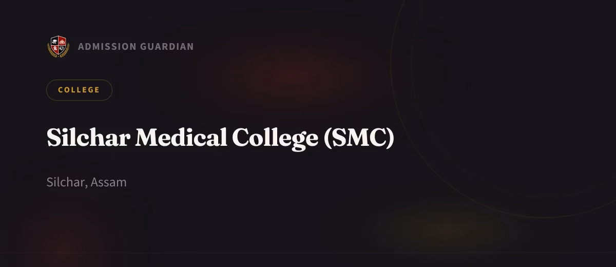 Silchar Medical College (SMC) cover photo 1