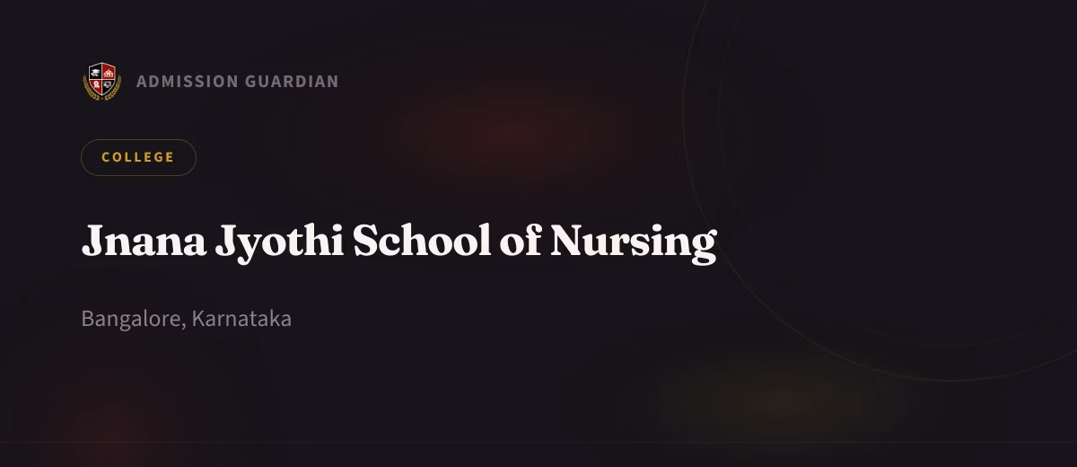 Jnana Jyothi School of Nursing cover photo 1