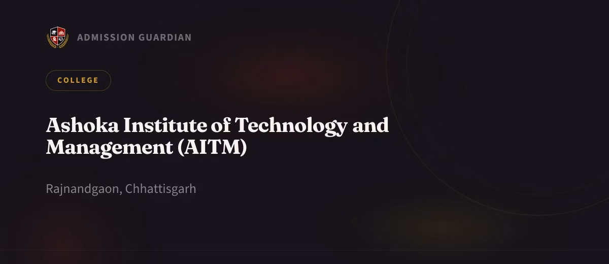 Ashoka Institute of Technology and Management (AITM) cover photo 1
