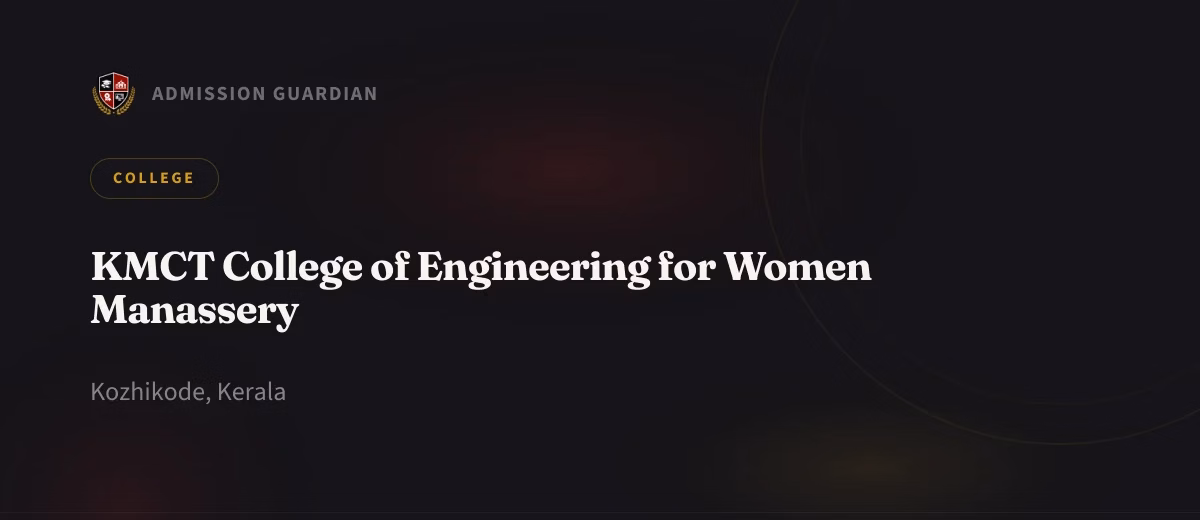 KMCT College of Engineering for Women Manassery cover photo 1