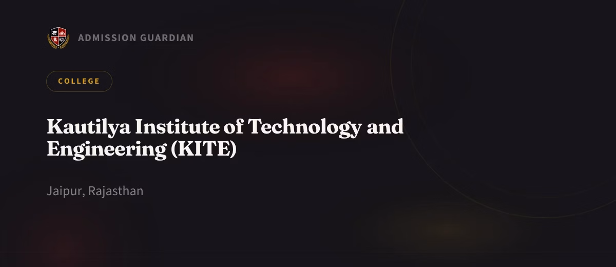 Kautilya Institute of Technology and Engineering (KITE) cover photo 1