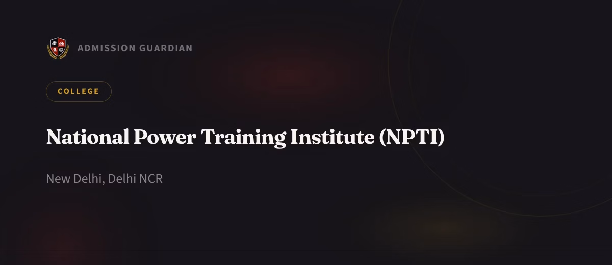 National Power Training Institute (NPTI) cover photo 1