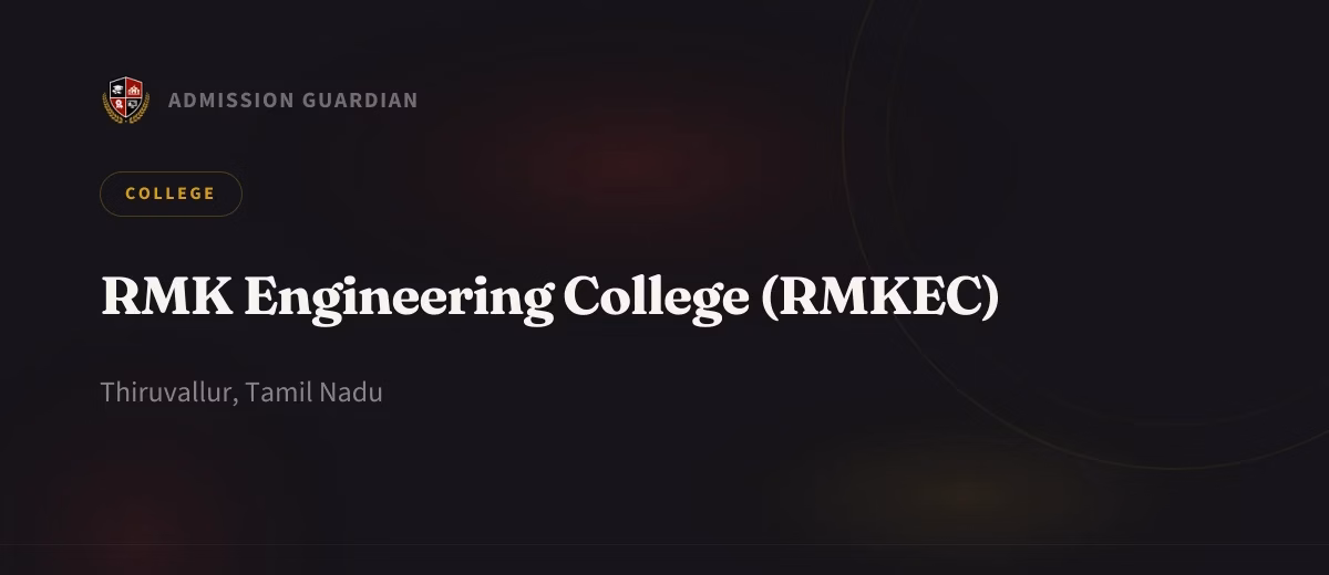 RMK Engineering College (RMKEC) cover photo 1