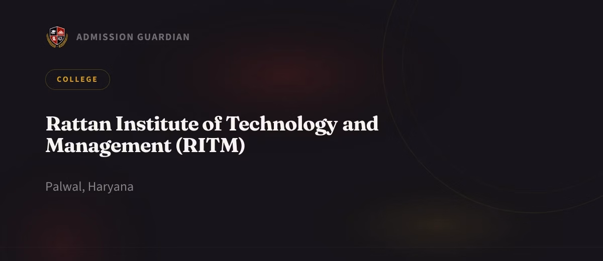 Rattan Institute of Technology and Management (RITM) cover photo 1