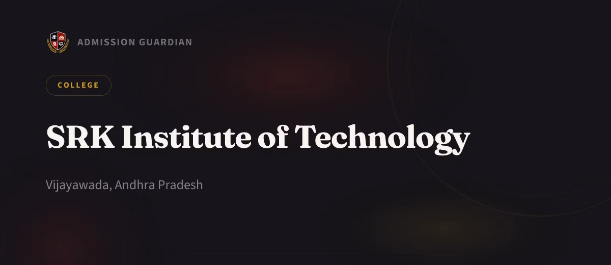 SRK Institute of Technology cover photo 1