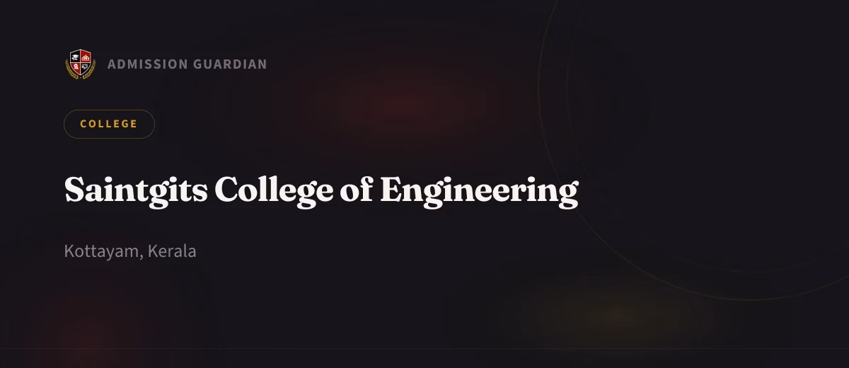 Saintgits College of Engineering cover photo 1
