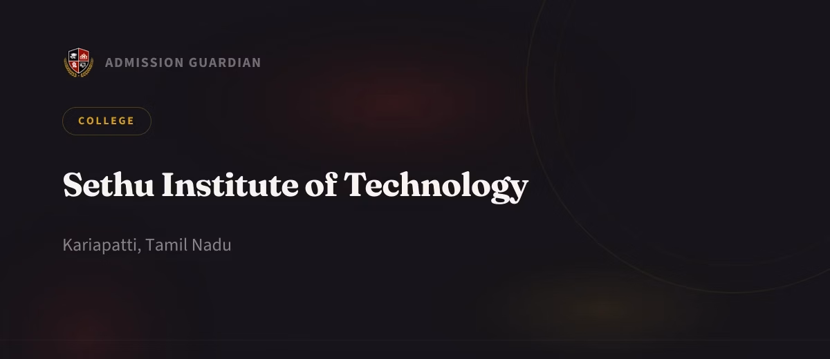 Sethu Institute of Technology cover photo 1