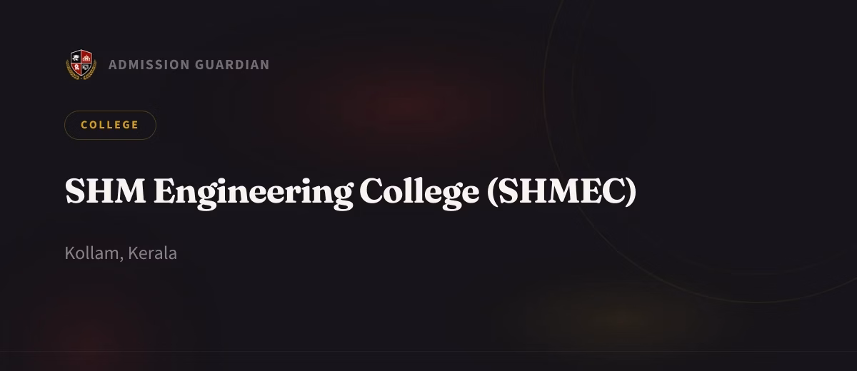 SHM Engineering College (SHMEC) cover photo 1