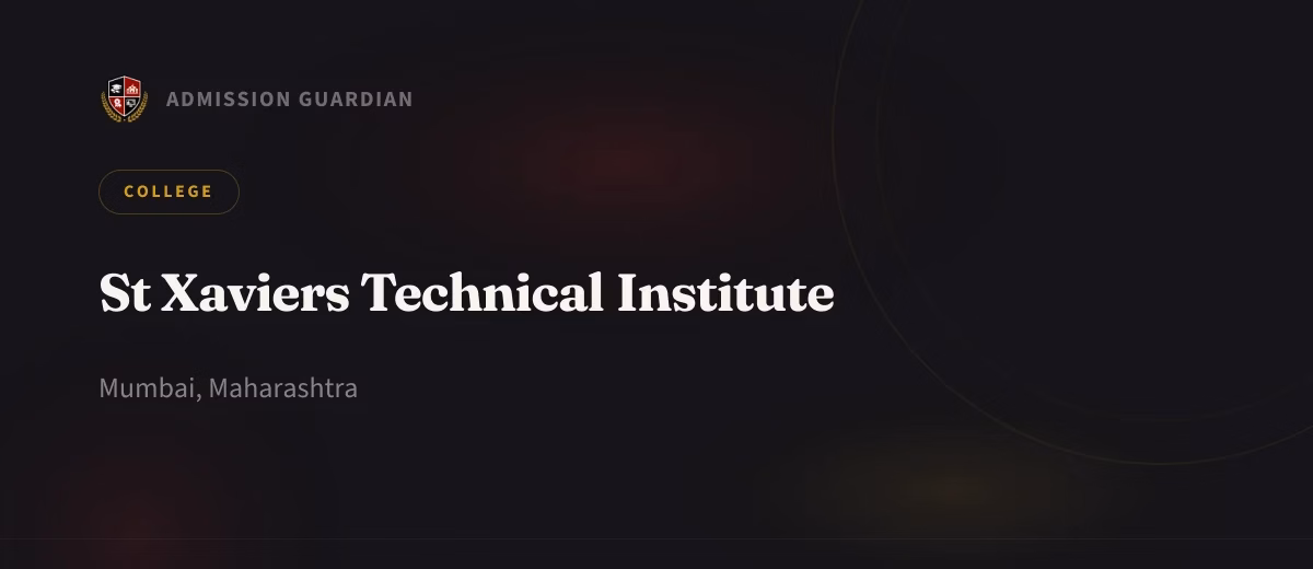 St Xaviers Technical Institute cover photo 1