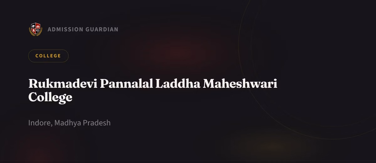 Rukmadevi Pannalal Laddha Maheshwari College cover photo 1
