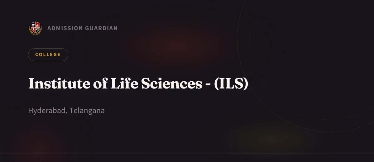 Institute of Life Sciences - (ILS) cover photo 1