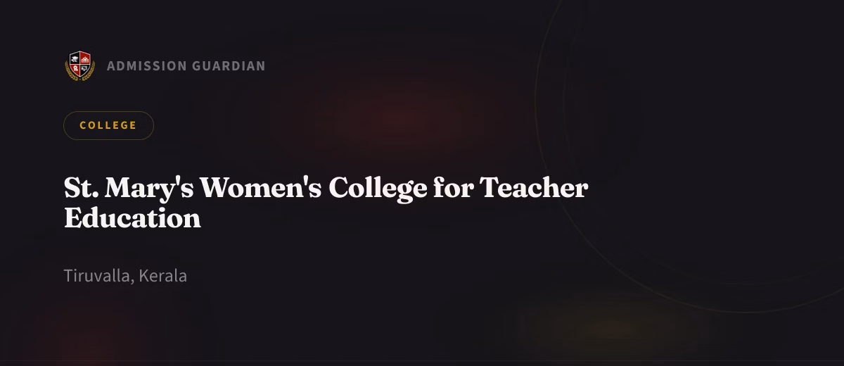 St. Mary's Women's College for Teacher Education cover photo 1