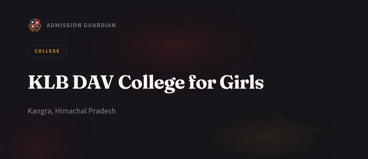 KLB DAV College for Girls cover photo 1