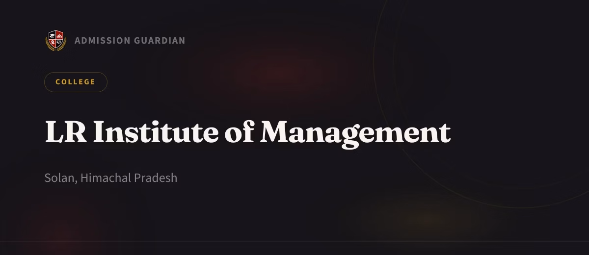 LR Institute of Management cover photo 1