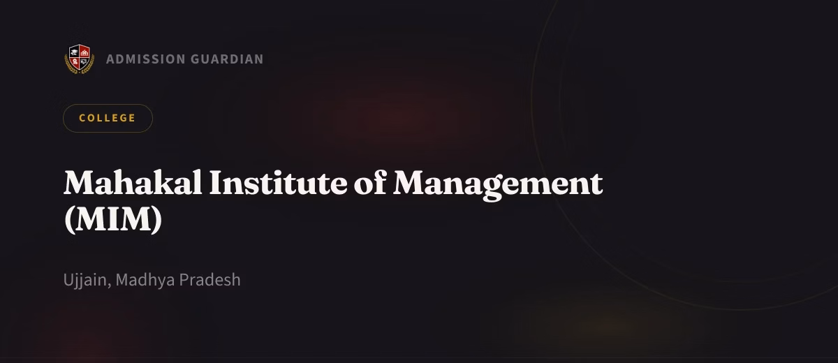 Mahakal Institute of Management (MIM) cover photo 1