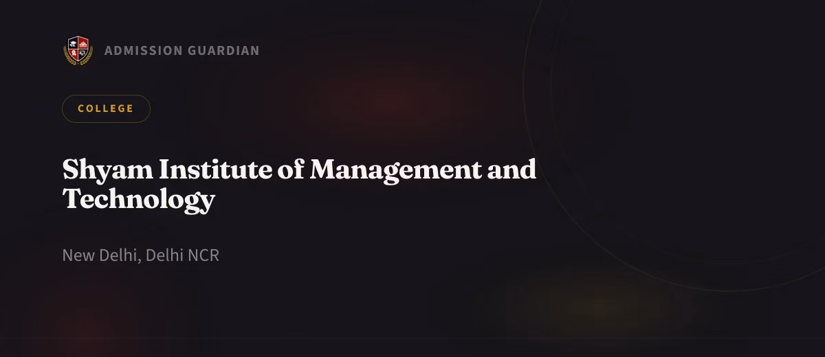 Shyam Institute of Management and Technology cover photo 1