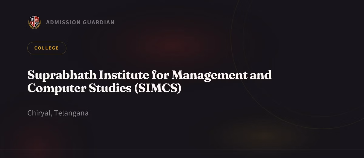 Suprabhath Institute for Management and Computer Studies (SIMCS) cover photo 1