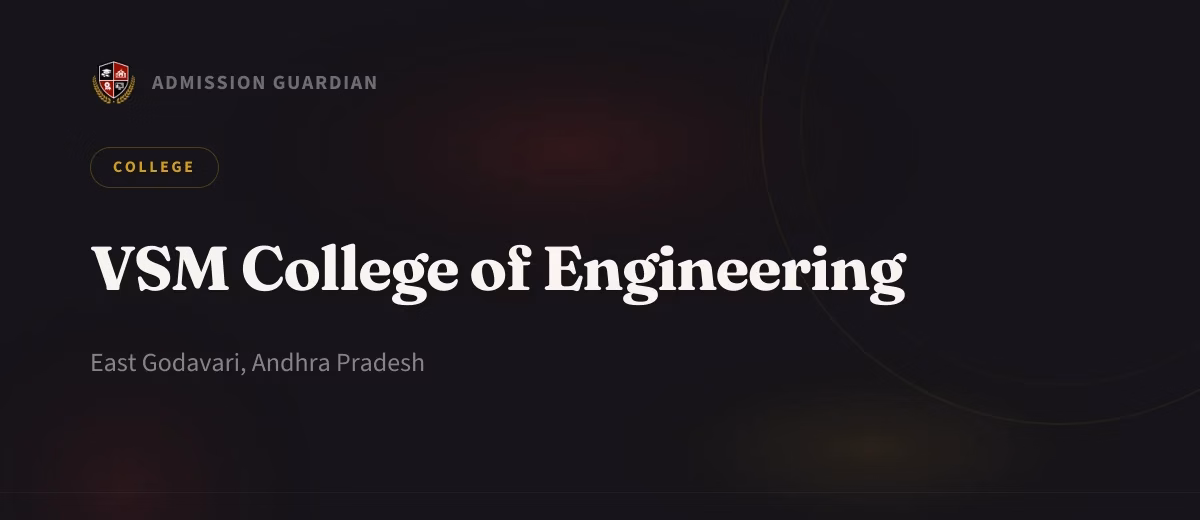 VSM College of Engineering cover photo 1