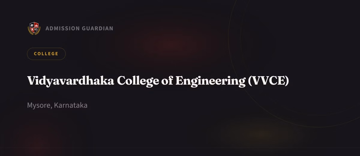 Vidyavardhaka College of Engineering (VVCE) cover photo 1