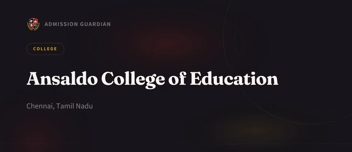 Ansaldo College of Education cover photo 1