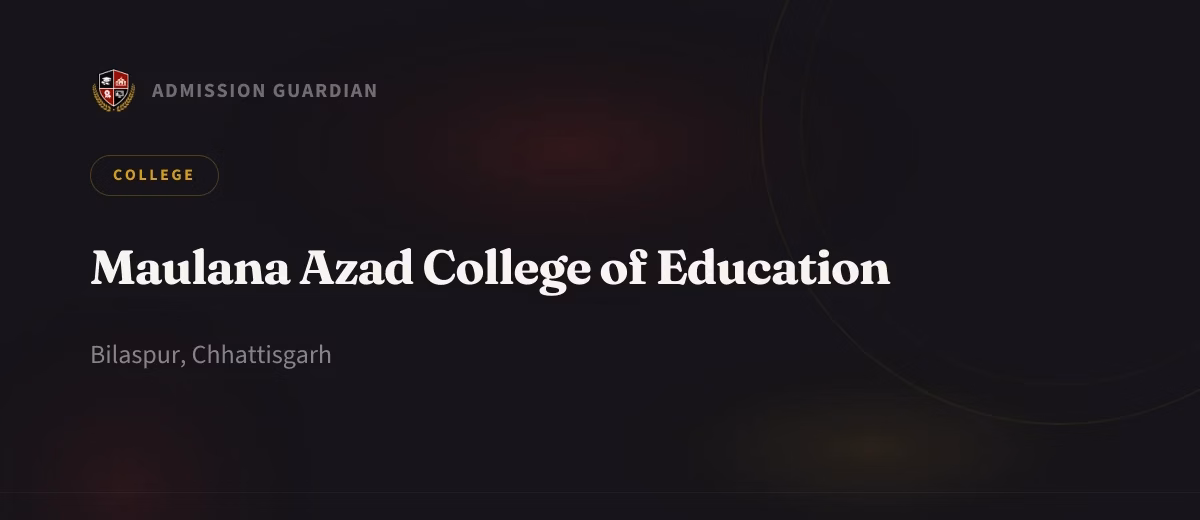 Maulana Azad College of Education cover photo 1