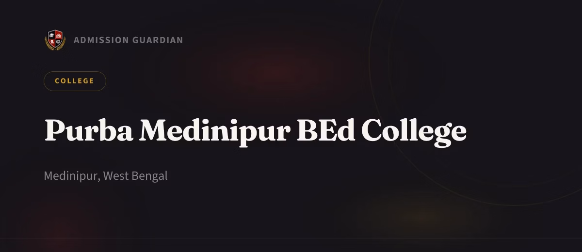 Purba Medinipur BEd College cover photo 1