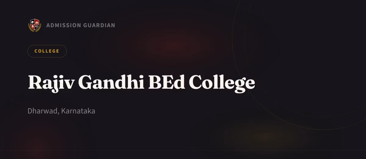 Rajiv Gandhi BEd College cover photo 1