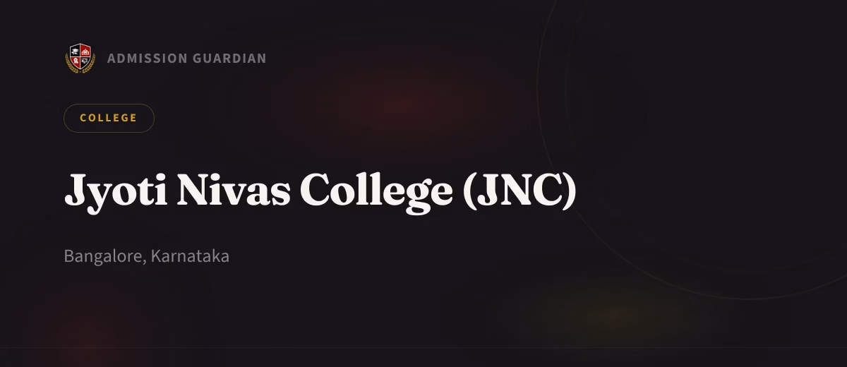 Jyoti Nivas College (JNC) cover photo 1