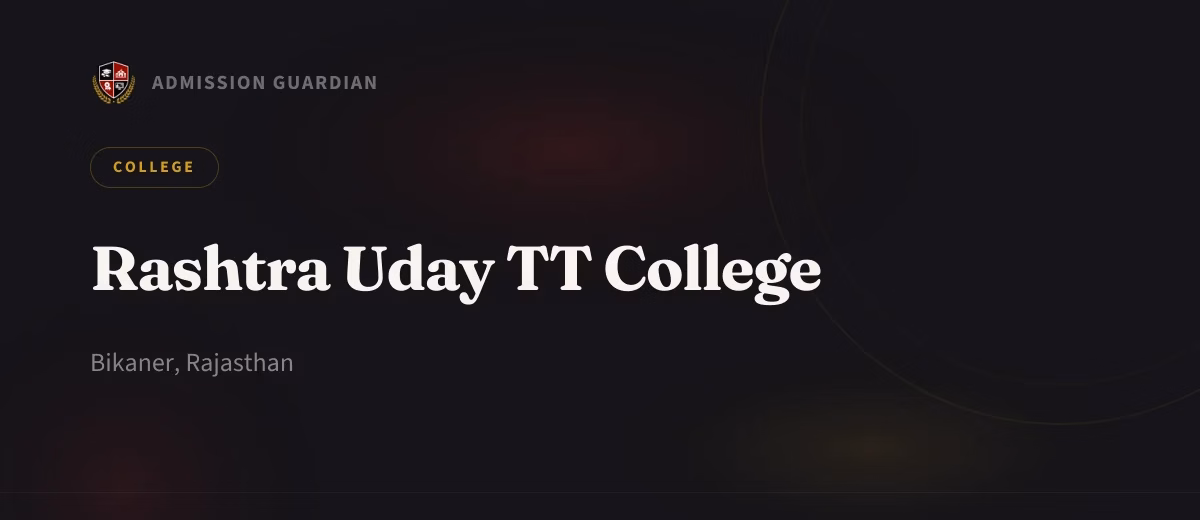 Rashtra Uday TT College cover photo 1
