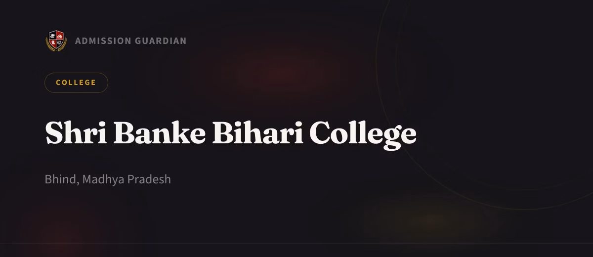 Shri Banke Bihari College cover photo 1