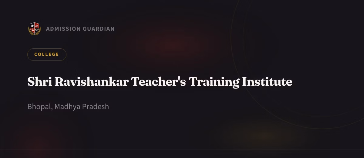 Shri Ravishankar Teacher's Training Institute cover photo 1