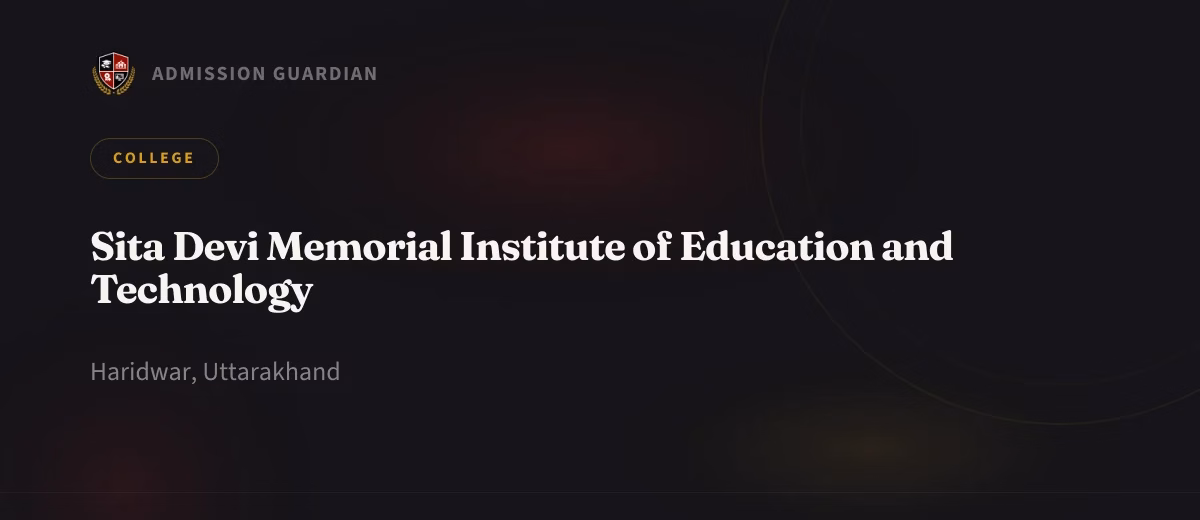Sita Devi Memorial Institute of Education and Technology cover photo 1