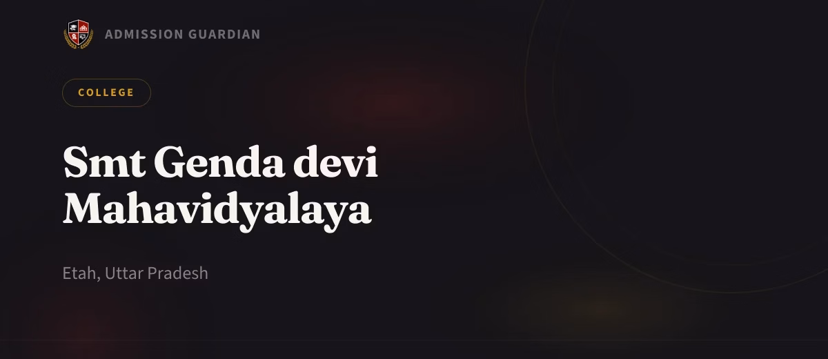 Smt Genda devi Mahavidyalaya cover photo 1
