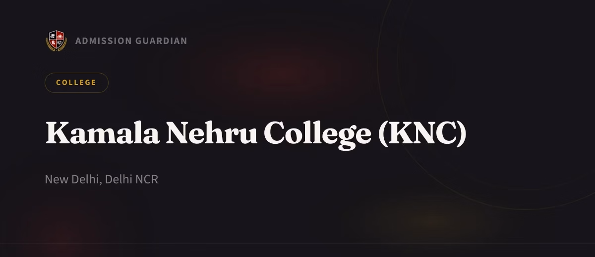 Kamala Nehru College (KNC) cover photo 1
