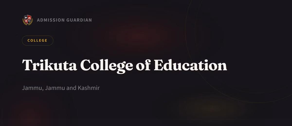 Trikuta College of Education cover photo 1