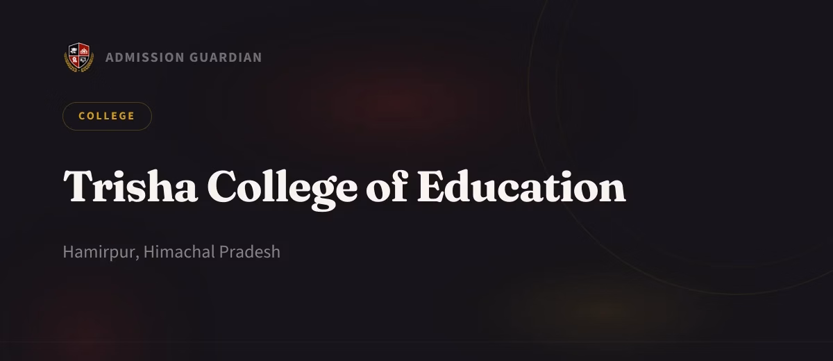 Trisha College of Education cover photo 1