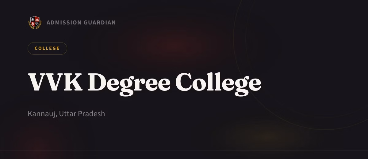 VVK Degree College cover photo 1
