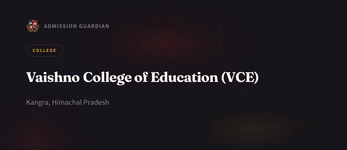 Vaishno College of Education (VCE) cover photo 1