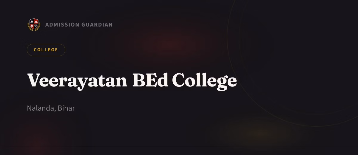 Veerayatan BEd College cover photo 1