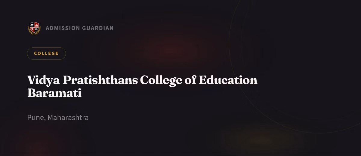 Vidya Pratishthans College of Education Baramati cover photo 1