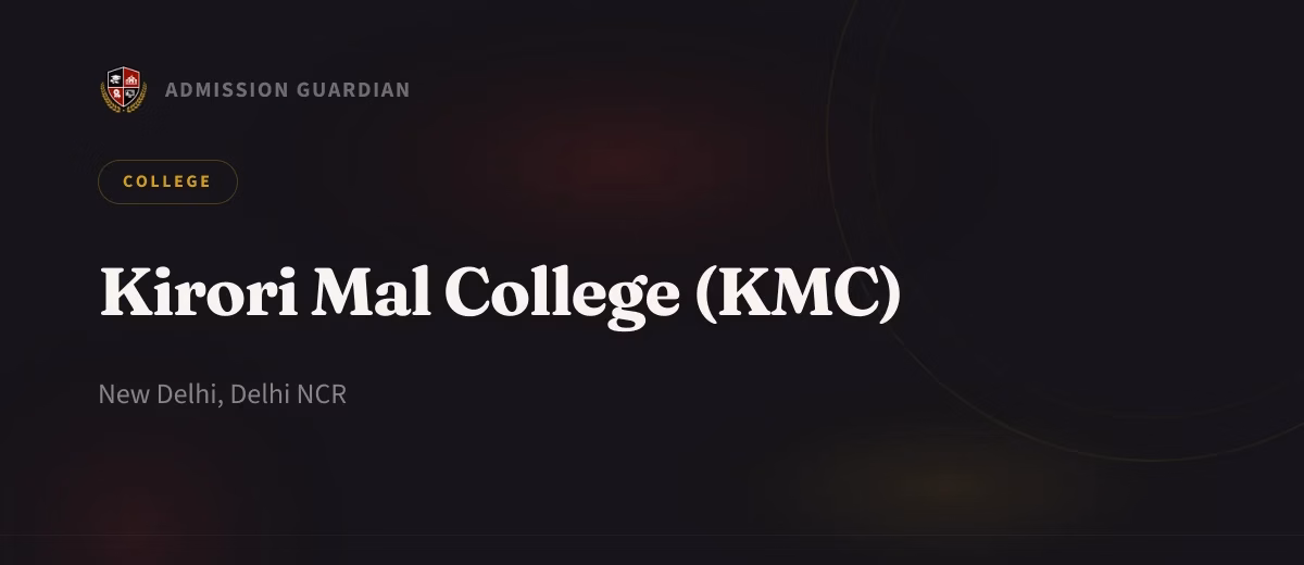 Kirori Mal College (KMC) cover photo 1