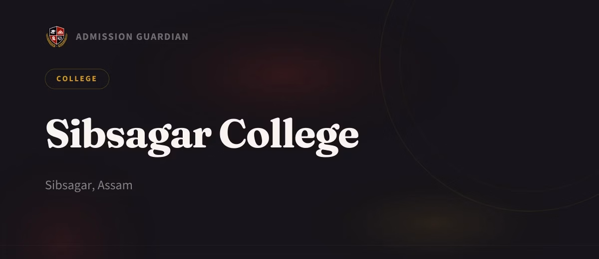 Sibsagar College cover photo 1