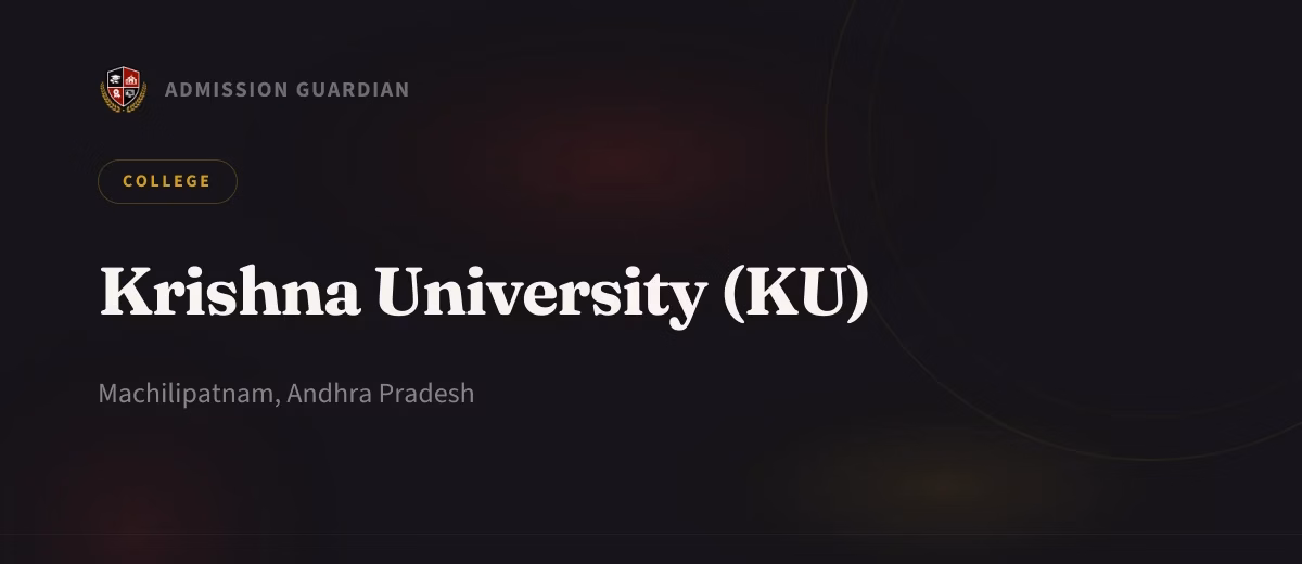 Krishna University (KU) cover photo 1
