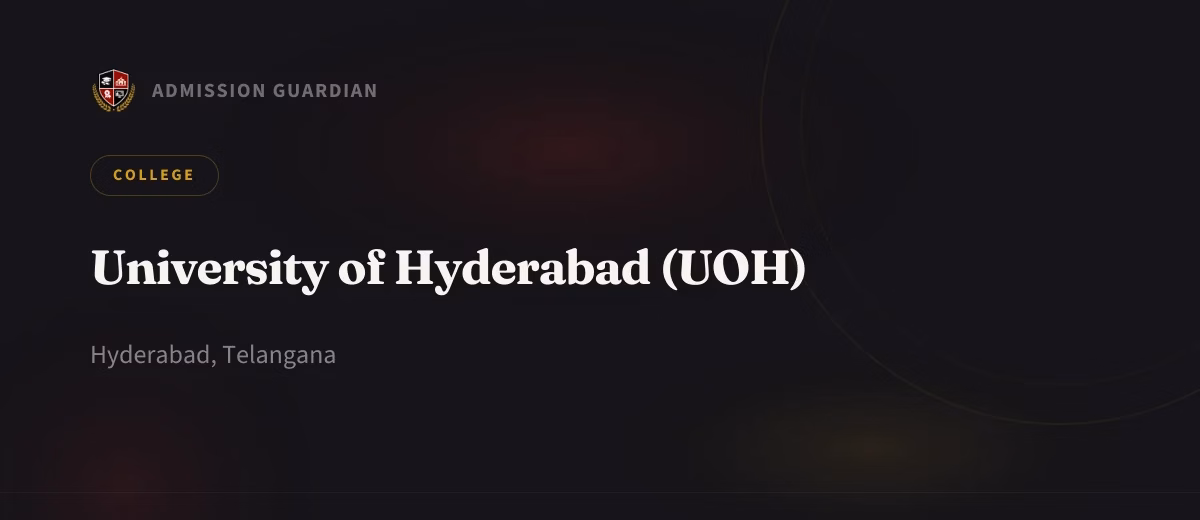 University of Hyderabad (UOH) cover photo 1